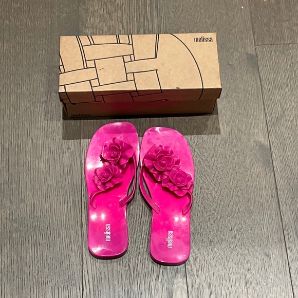 Pink Melissa flip flops - Picture 2 of 2